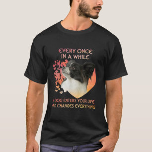 T-shirt Amoureux de les chiens  De Temps En Temps Un Chien