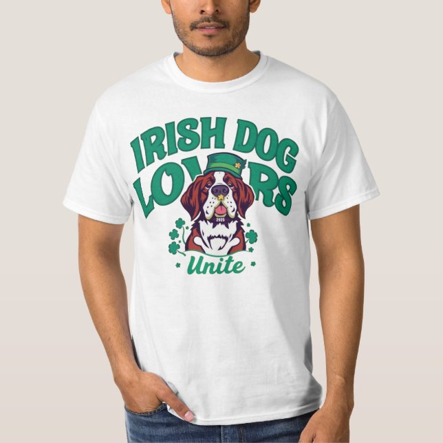 T-shirt Amoureux de les chiens irlandais rétro - Les Amour (Devant)