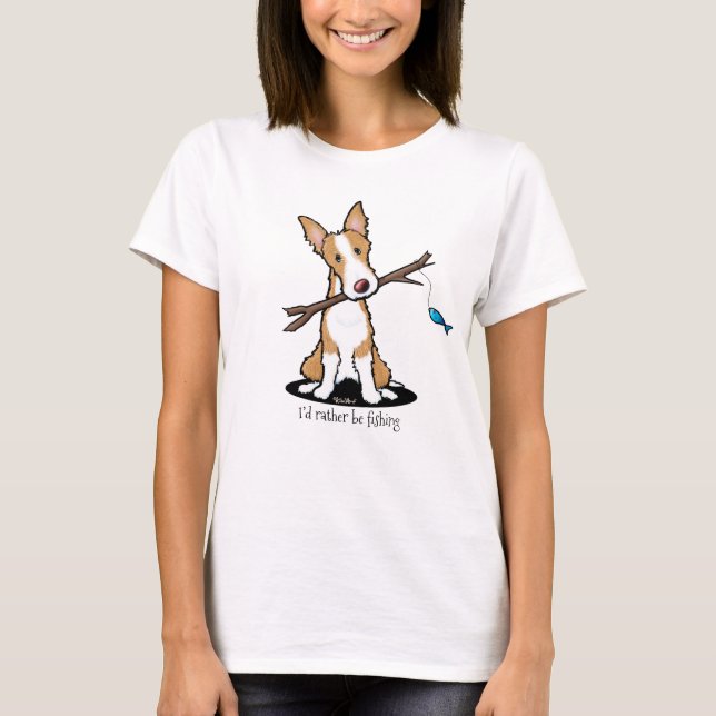 T-shirt Amoureux de les chiens KiniArt Ibizan Houn (Devant)