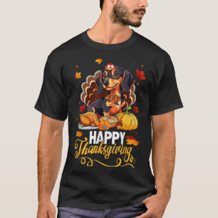 T-shirt Amoureux de les chiens mignon Dachshund Turquie Jo