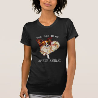 T-shirt Amoureux de les chiens | Papillon est mon esprit a