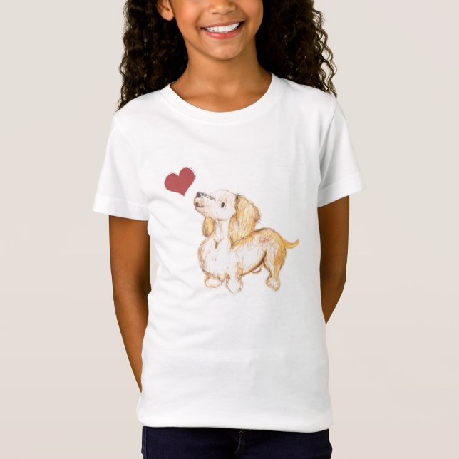 T-Shirt amoureux de les chiens Winnie la chemise de la (Devant)