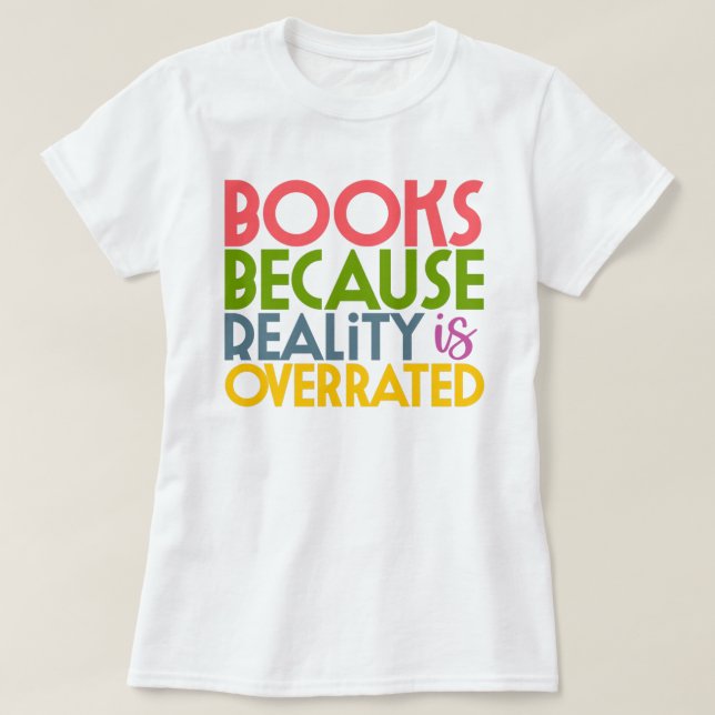 T-shirt Amoureux de livres  (Design devant)