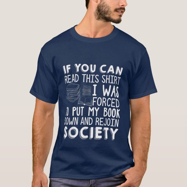 T-shirt amoureux de livres amusants (Devant)