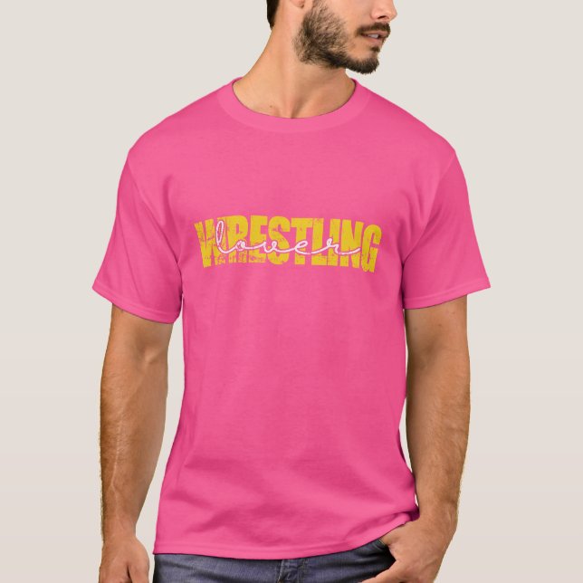 T-shirt Amoureux de lutte spectacle combat de ring stunt a (Devant)