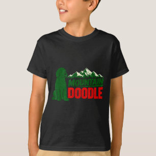 T-shirt Amoureux de montagne doodle chien Rétro Vintage Ex