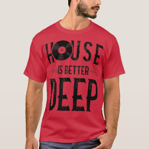T-shirt Amoureux de musique profonde - Vinyl EDM DJ Raver