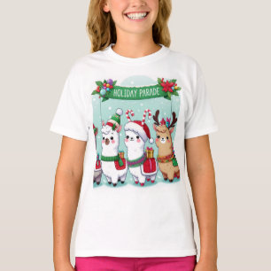 T-shirt Amoureux de Noël de lama
