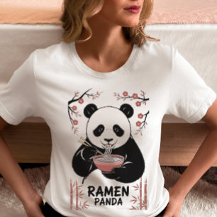 T-shirt Amoureux de nouilles Ramen Panda