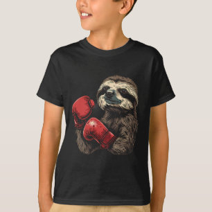 T-shirt Amoureux de paresseux de boxe Gants de boxe Kickbo