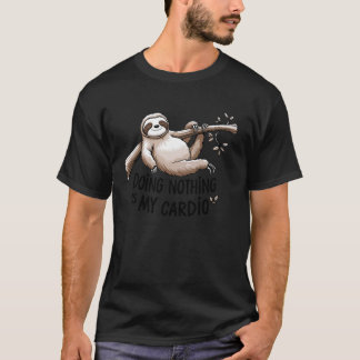 T-shirt Amoureux de paresseux Dormir est mon cardio Citati