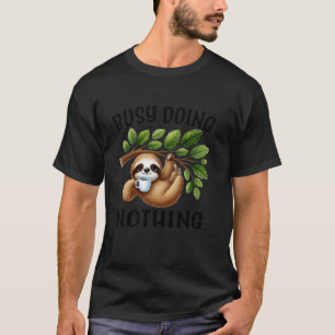 T-shirt Amoureux de paresseux drôle Café Procrastination P