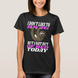 T-shirt Amoureux de paresseux humour sarcastique drôle Je