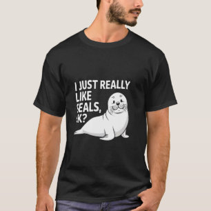 T-shirt Amoureux de phoques drôles Femmes Hommes Enfants G