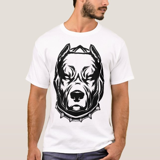 T-shirt Amoureux de Pit Bull (Devant)