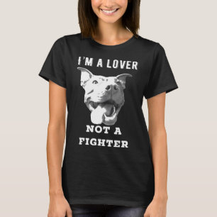 T-shirt Amoureux de Pit Bulls Je Suis Un Amant Pas Un Comb