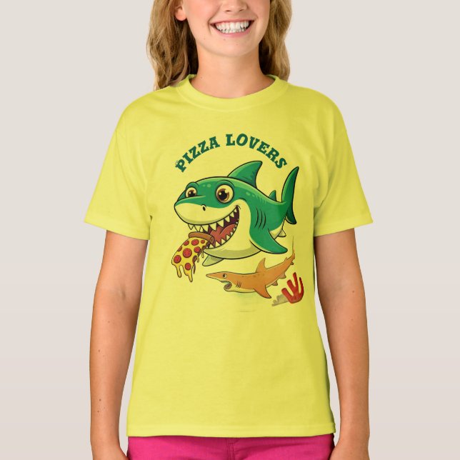 T-shirt Amoureux de pizza (Devant)