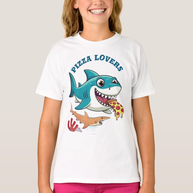 T-shirt Amoureux de pizza (Devant)