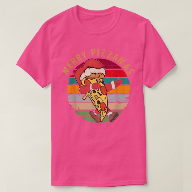 T-shirt Amoureux de pizzas et de jolies pizzas (Design devant)