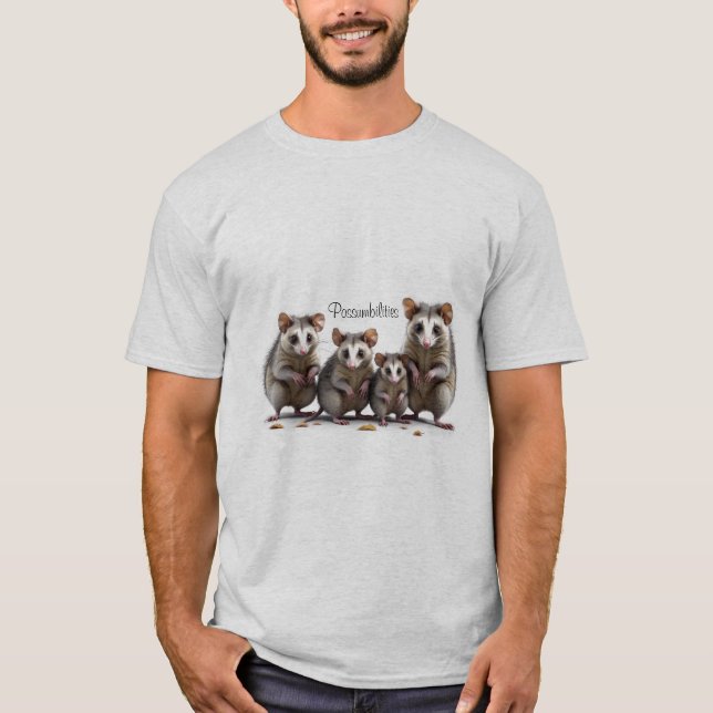 T-shirt Amoureux de possums (Devant)