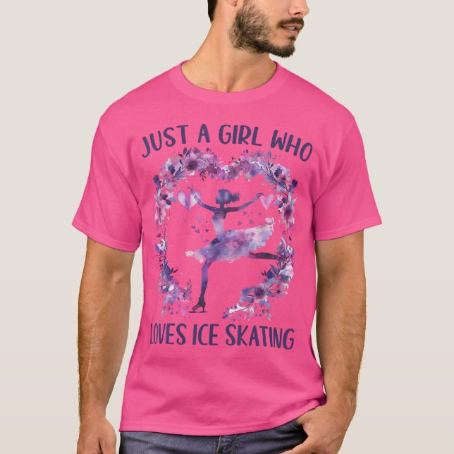 T-shirt Amoureux de skateboard mignon (Devant)