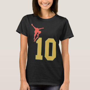T-shirt Amoureux de skateboard pour 10 ans de Skateuse 10