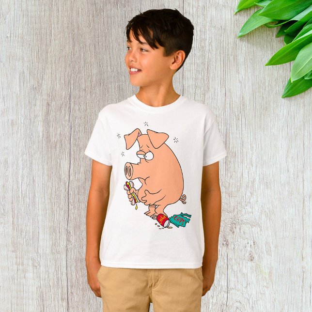 T-shirt Amoureux de snacks Cochons Joufflus (Créateur téléchargé)