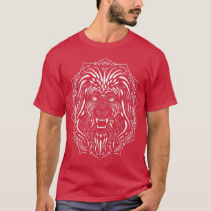 T-shirt Amoureux des animaux Africain Mandala Zoo Lion