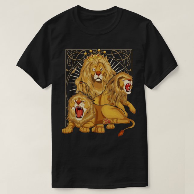 T-shirt Amoureux des animaux africain Zoo animal Lion de c (Design devant)
