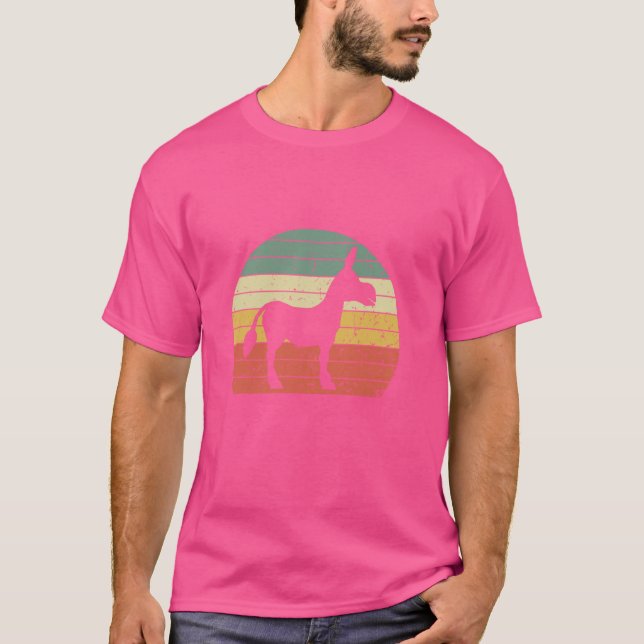 T-shirt Amoureux des animaux Cheval Donkey Mule (Devant)