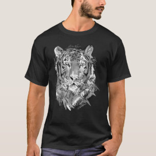 T-shirt Amoureux des animaux d'art animal tigre