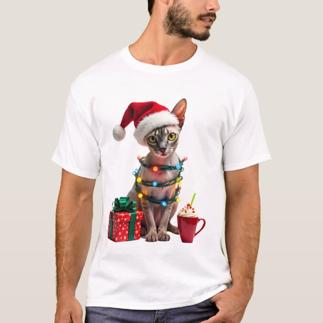 T-shirt Amoureux des Animaux de Compagnie Chat Sphynx Mign (Devant)