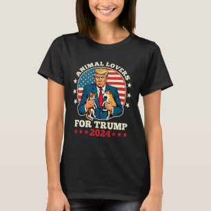 T-shirt Amoureux des animaux De La Campagne Trump 2024 Cat