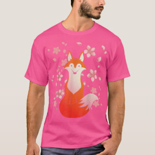 T-shirt Amoureux des animaux de la fleur de cerisier de la