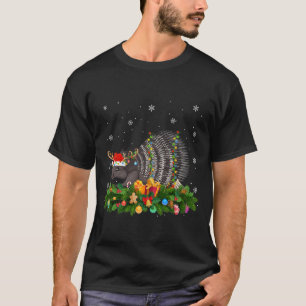 T-shirt Amoureux des animaux de Porcupine Reindeer Père N