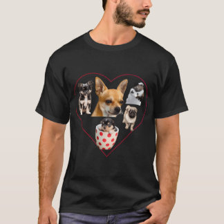 T-shirt Amoureux des Animaux : J'adore les Chiots ! J'aime