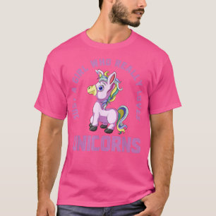 T-shirt Amoureux des animaux Juste Une Fille Qui Aime Vrai