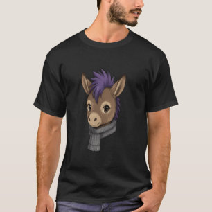T-shirt Amoureux des animaux mignons de l'âne Drôle d'anim