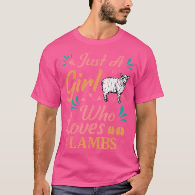 T-shirt Amoureux des animaux Mouton D'Agneau Juste Une Fil (Devant)