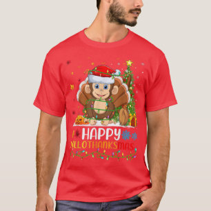 T-shirt Amoureux des animaux singe Funny Happy Monkey Hell