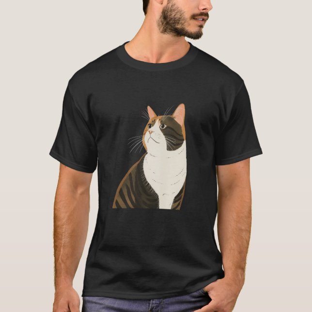 T-shirt Amoureux des chatons Propriétaire d'animal Silhoue (Devant)