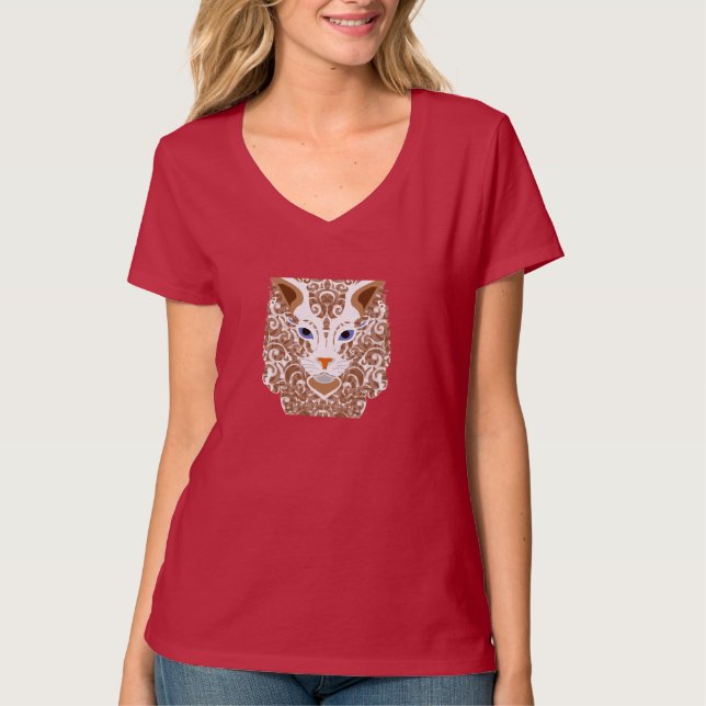 T-shirt amoureux des chats (Devant)