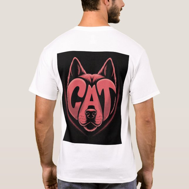T-shirt Amoureux des chats (Dos)