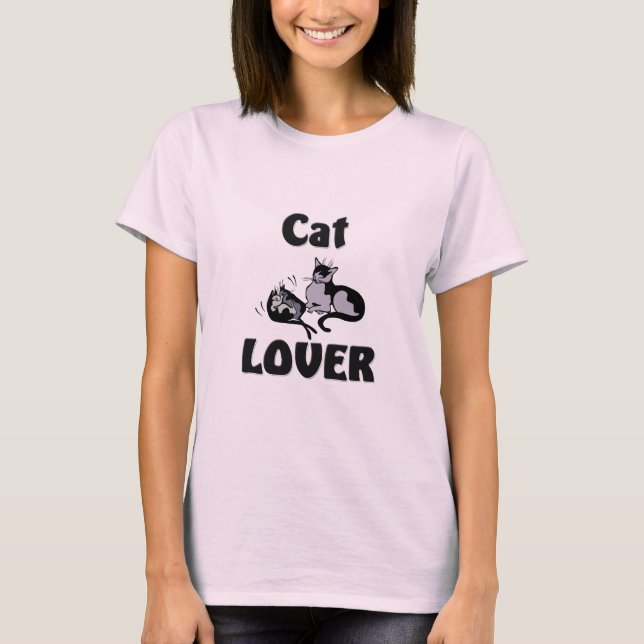 T-shirt Amoureux des chats (Devant)