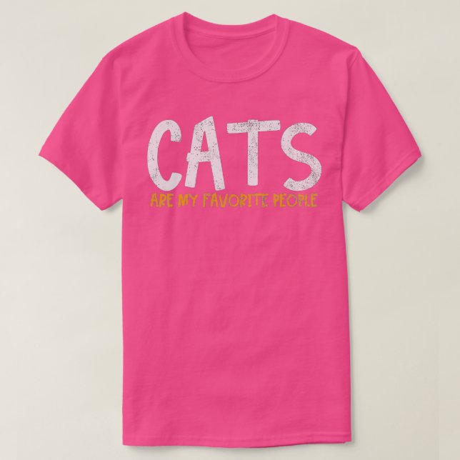 T-shirt Amoureux des chats (Design devant)