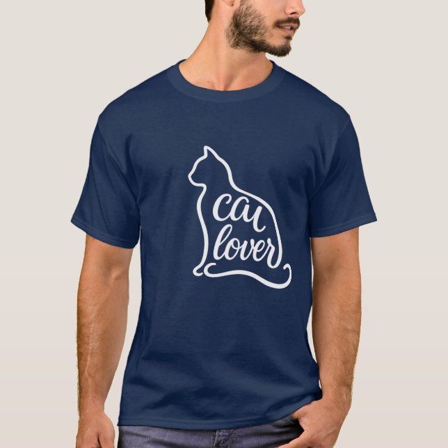 T-shirt amoureux des chats (Devant)