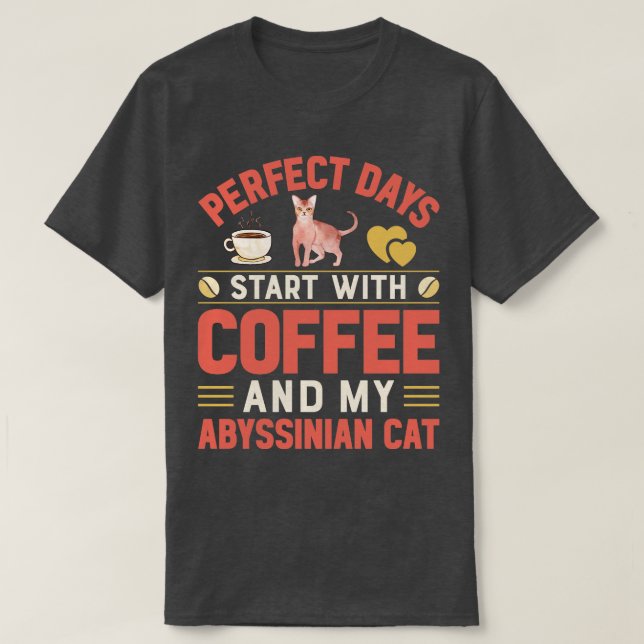 T-shirt Amoureux des chats (Design devant)