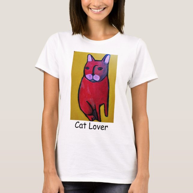 T-shirt Amoureux des chats (Devant)