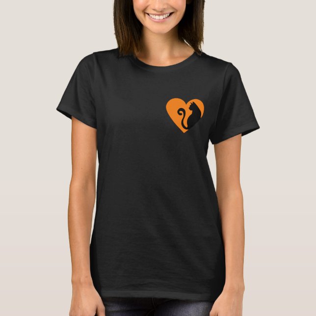 T-shirt Amoureux des chats (Devant)