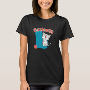 T-shirt Amoureux des Chats Atlanta Géorgie Papa Chat Maman